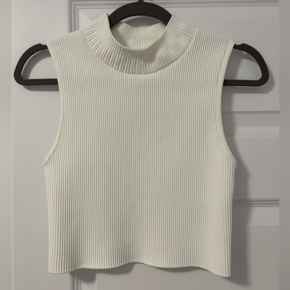 Aritzia Babaton Sculpt Knit Mockneck Tank